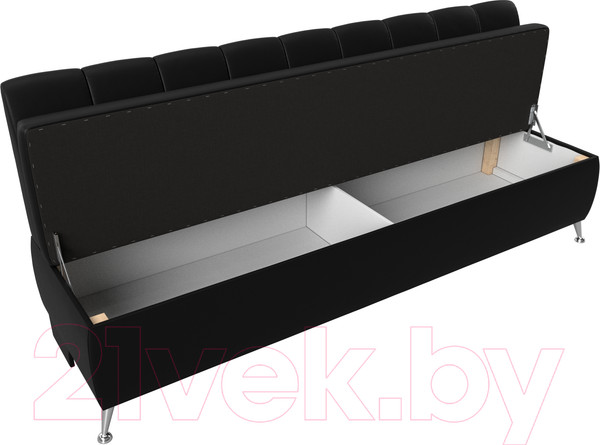 Изображение товара Скамья кухонная мягкая Лига Диванов Кантри 167 / 100157 (экокожа, черный)