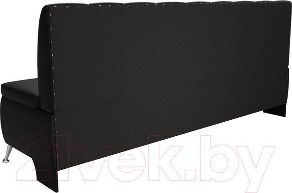 Изображение товара Скамья кухонная мягкая Лига Диванов Кантри 167 / 100157 (экокожа, черный)