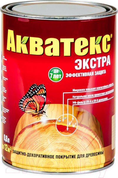 Изображение товара Защитно-декоративный состав Акватекс Экстра (800мл, ваниль)