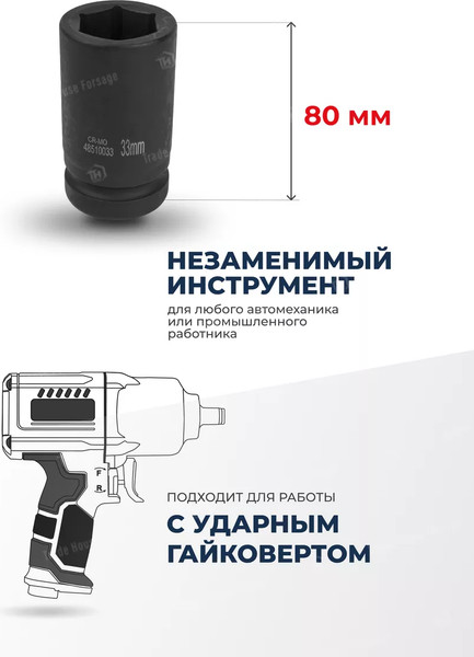 Изображение товара Головка слесарная Forsage F-48510033(7109)