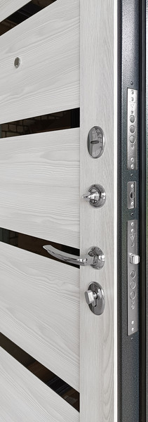 Изображение товара Входная дверь Промет Титан 5C 86x205 (правая, ривьера айс/графит)