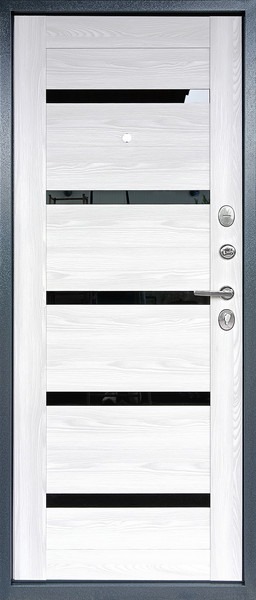 Изображение товара Входная дверь Промет Титан 5C 96x205 (правая, ривьера айс/графит)