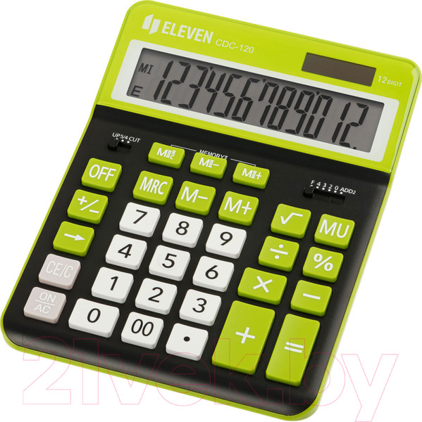 Изображение товара Калькулятор Eleven CDC-120-BK/GN (черный/салатовый)