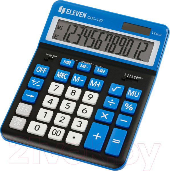 Изображение товара Калькулятор Eleven CDC-120-BK/NV (черный/темно-синий)