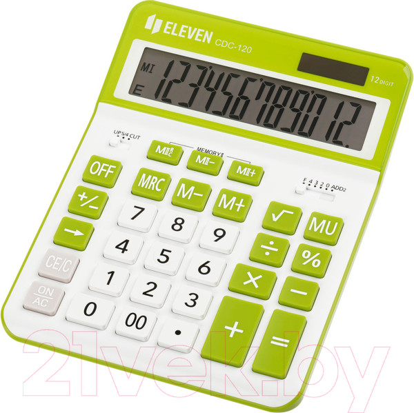 Изображение товара Калькулятор Eleven CDC-120-WH/GN (белый/салатовый)