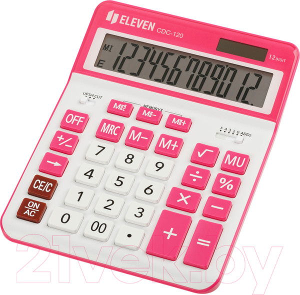 Изображение товара Калькулятор Eleven CDC-120-WH/RD (белый/красный)
