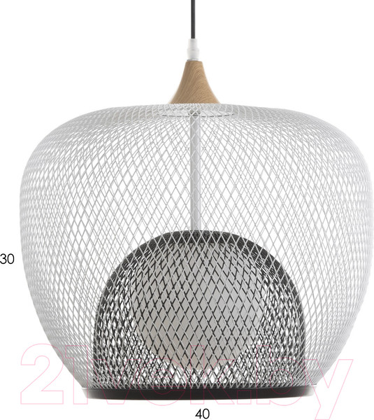 Изображение товара Потолочный светильник BayerLux Маура / 9626334 (белый/черный)