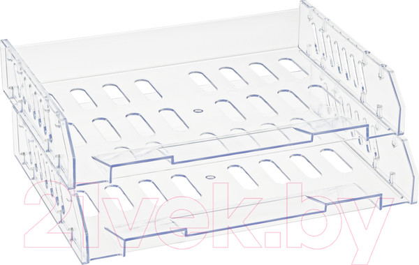 Изображение товара Лоток для бумаг Стамм Сити / ЛТГ-31736 (2шт, прозрачный)