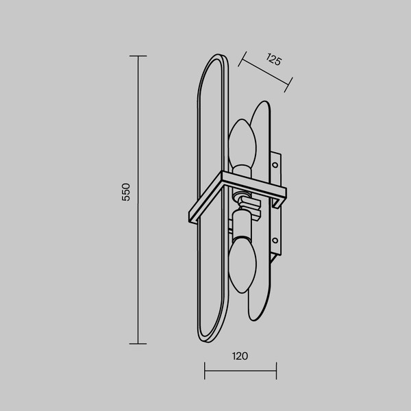 Изображение товара Бра Maytoni Modern MOD099WL-02G
