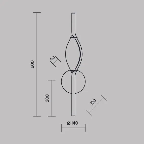 Изображение товара Бра Maytoni Modern MOD347WL-L8BS3K