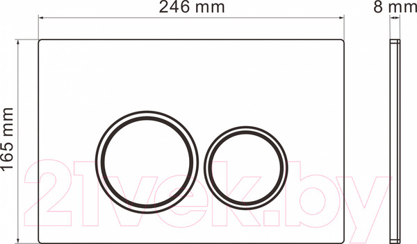 Изображение товара Унитаз подвесной с инсталляцией Roxen StounFix Dual Fresh 968046