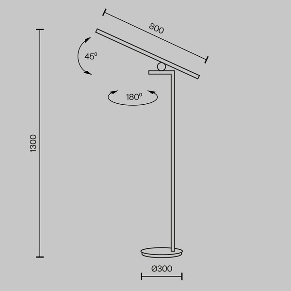 Изображение товара Торшер Maytoni Modern MOD363FL-L14B3K