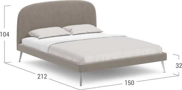 Изображение товара Полуторная кровать Moon Family 1234 / MF011569