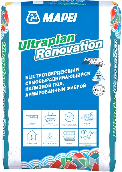Изображение товара Самонивелирующаяся смесь Mapei Ultraplan Renovation / 0124323
