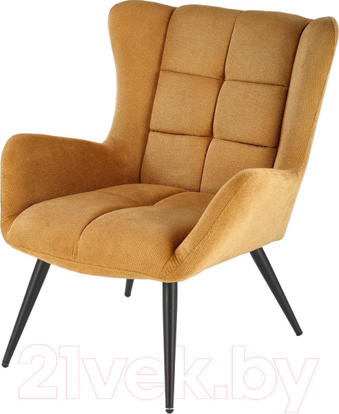 Изображение товара Кресло мягкое Halmar Byron (горчичный/черный)