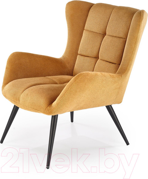 Изображение товара Кресло мягкое Halmar Byron (горчичный/черный)