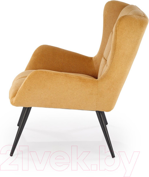 Изображение товара Кресло мягкое Halmar Byron (горчичный/черный)