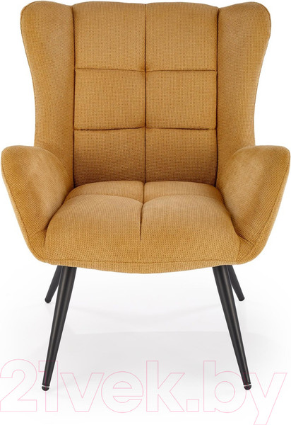 Изображение товара Кресло мягкое Halmar Byron (горчичный/черный)