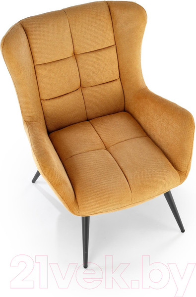 Изображение товара Кресло мягкое Halmar Byron (горчичный/черный)