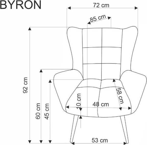 Изображение товара Кресло мягкое Halmar Byron (оливковый/черный)