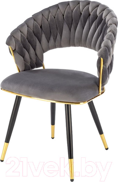 Изображение товара Стул Halmar K551 (серый/черный/золотистый)