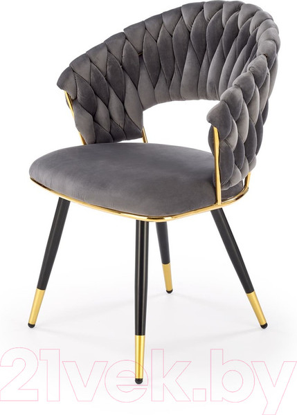 Изображение товара Стул Halmar K551 (серый/черный/золотистый)