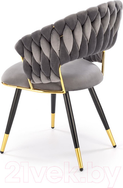 Изображение товара Стул Halmar K551 (серый/черный/золотистый)