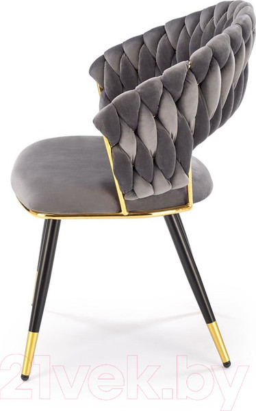 Изображение товара Стул Halmar K551 (серый/черный/золотистый)