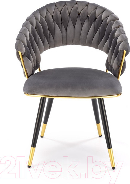 Изображение товара Стул Halmar K551 (серый/черный/золотистый)