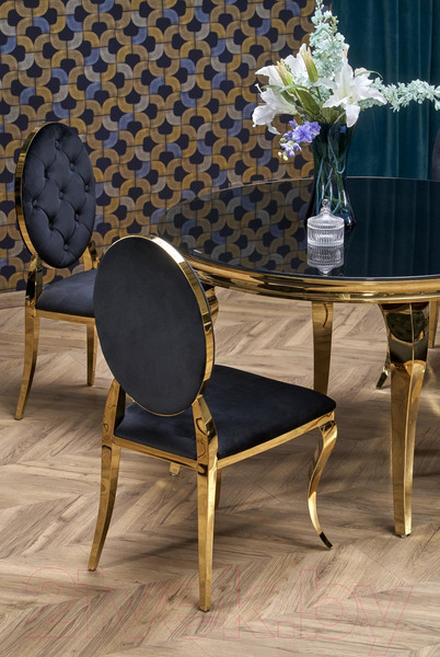 Изображение товара Стул Halmar K556 (черный/золотистый)