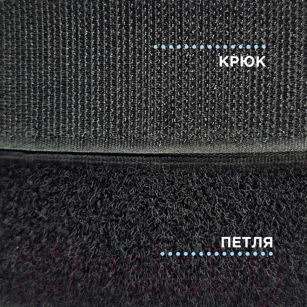 Изображение товара Застежки-липучки для шитья Sentex ЛК 40-25 (черный)