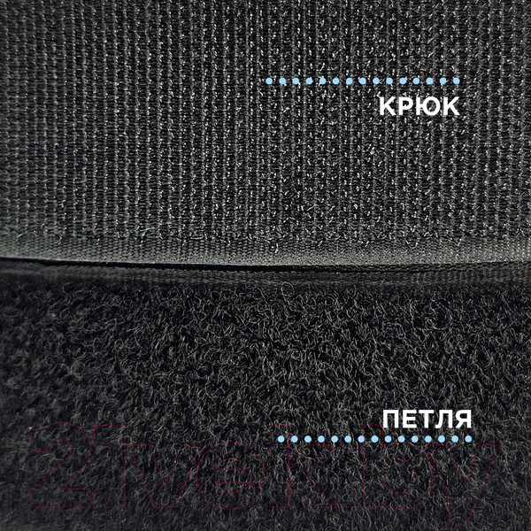 Изображение товара Застежки-липучки для шитья Sentex ЛК 40-5 (черный)