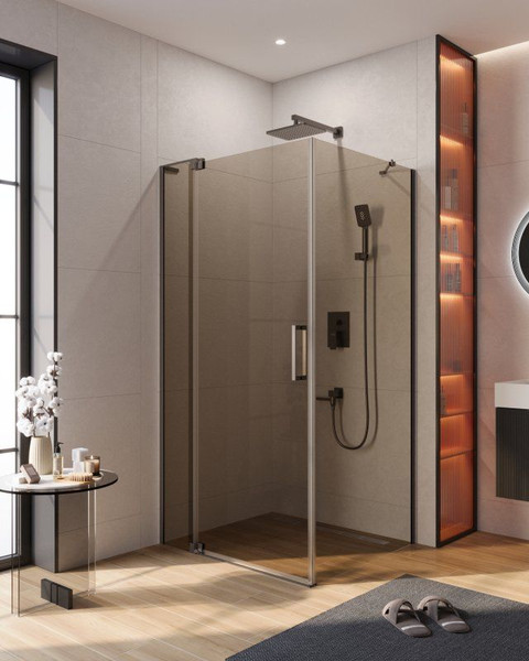 Изображение товара Душевой уголок Cezares SLIDER-AH-1-100-70/80-BR-GM