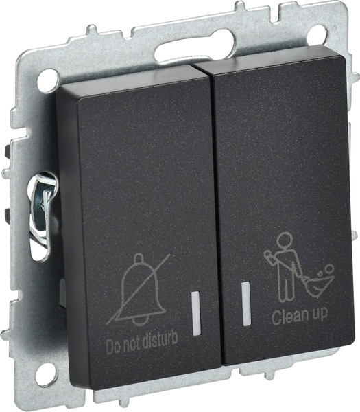 Изображение товара Выключатель IEK Brite BR-V20-2-10-K02 (черный)