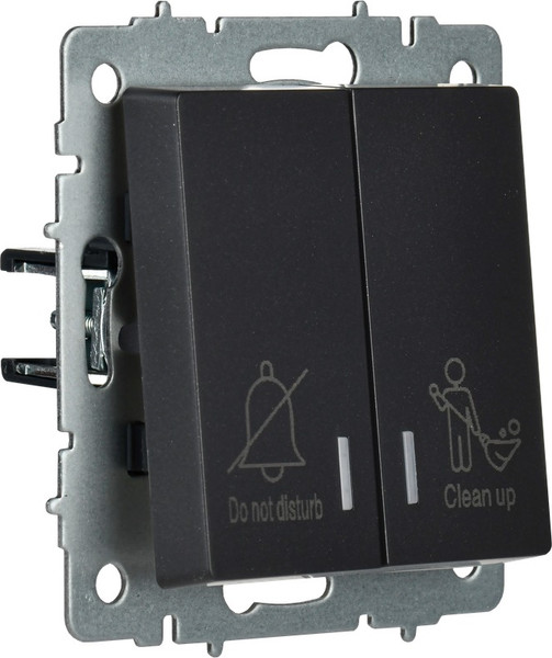 Изображение товара Выключатель IEK Brite BR-V20-2-10-K02 (черный)