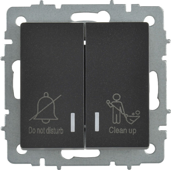 Изображение товара Выключатель IEK Brite BR-V20-2-10-K02 (черный)