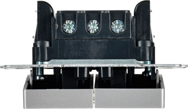 Изображение товара Выключатель IEK Brite BR-V20-2-10-K47 (алюминий)