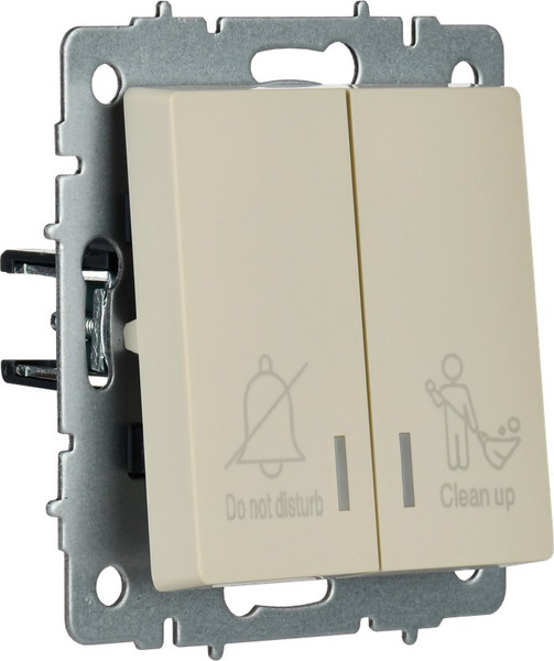 Изображение товара Выключатель IEK Brite BR-V20-2-10-K10 (бежевый)