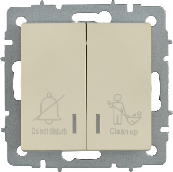 Изображение товара Выключатель IEK Brite BR-V20-2-10-K10 (бежевый)