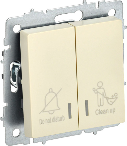 Изображение товара Выключатель IEK Brite BR-V20-2-10-K10 (бежевый)