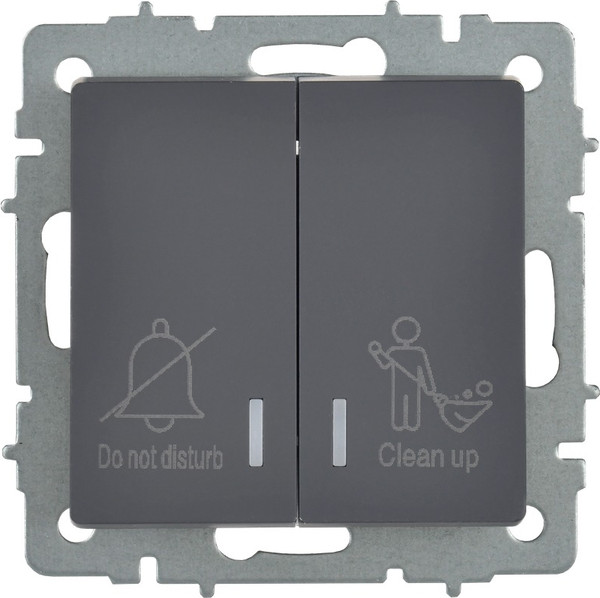 Изображение товара Выключатель IEK Brite BR-V20-2-10-K53 (графит)