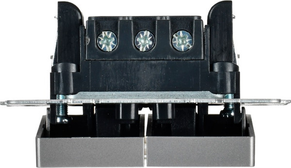 Изображение товара Выключатель IEK Brite BR-V20-2-10-K46 (сталь)