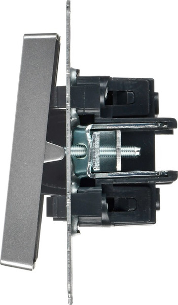 Изображение товара Выключатель IEK Brite BR-V20-2-10-K46 (сталь)