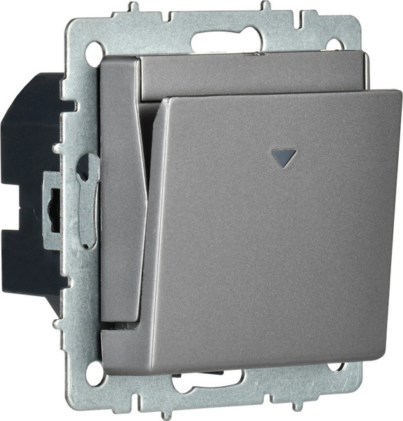 Изображение товара Выключатель IEK Brite BR-V11-0-10-K46 (сталь)