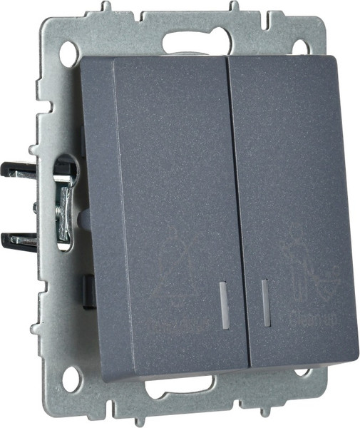 Изображение товара Выключатель IEK Brite BR-V20-2-10-K35 (маренго)