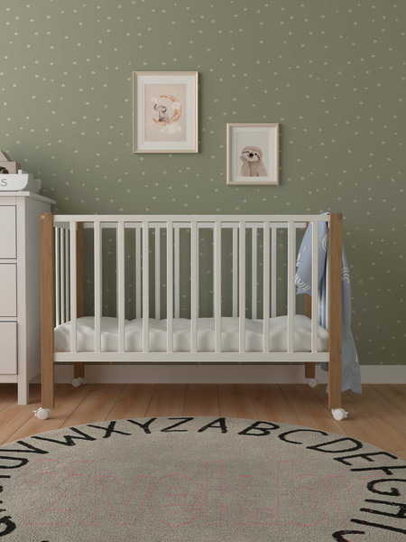 Изображение товара Детская кроватка СКВ 3190111-6 (белый бук)