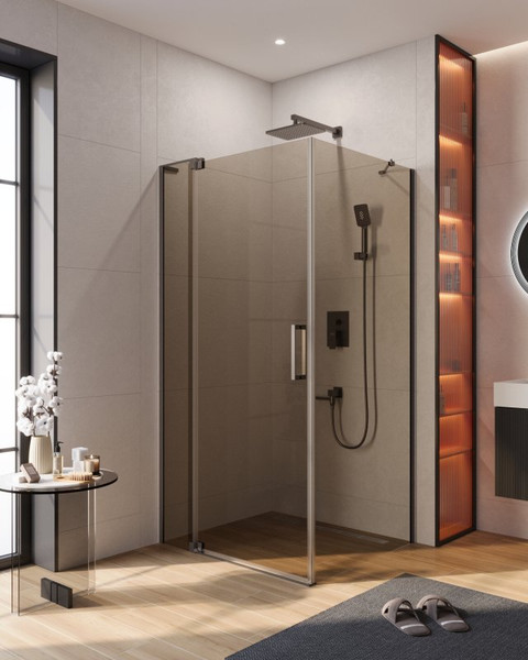 Изображение товара Душевой уголок Cezares SLIDER-AH-1-80-80/90-BR-GM