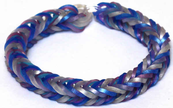 Изображение товара Набор для плетения Rainbow Loom Набор резинок / BW0016 (розовый/голубой)