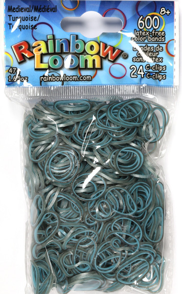 Изображение товара Набор для плетения Rainbow Loom Набор резинок / BW0061 (бирюзовый)