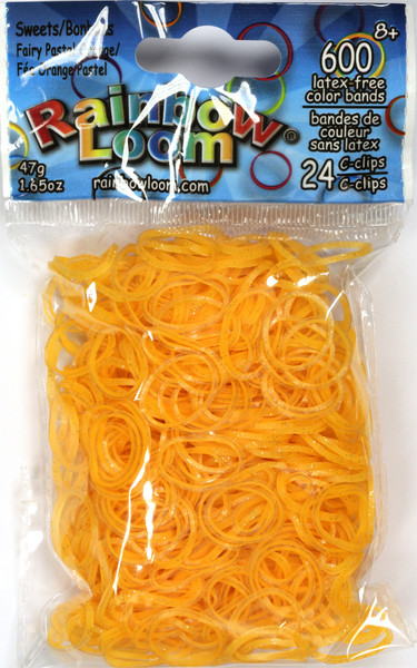 Изображение товара Набор для плетения Rainbow Loom Набор резинок / BW0038 (пастельно оранжевый)